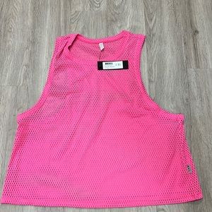 SoulCycle Pink Mesh Tank
